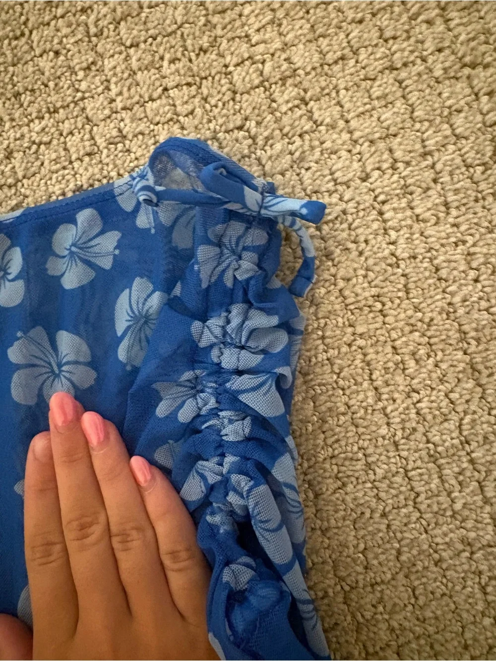Amazon Essentials sheer blue